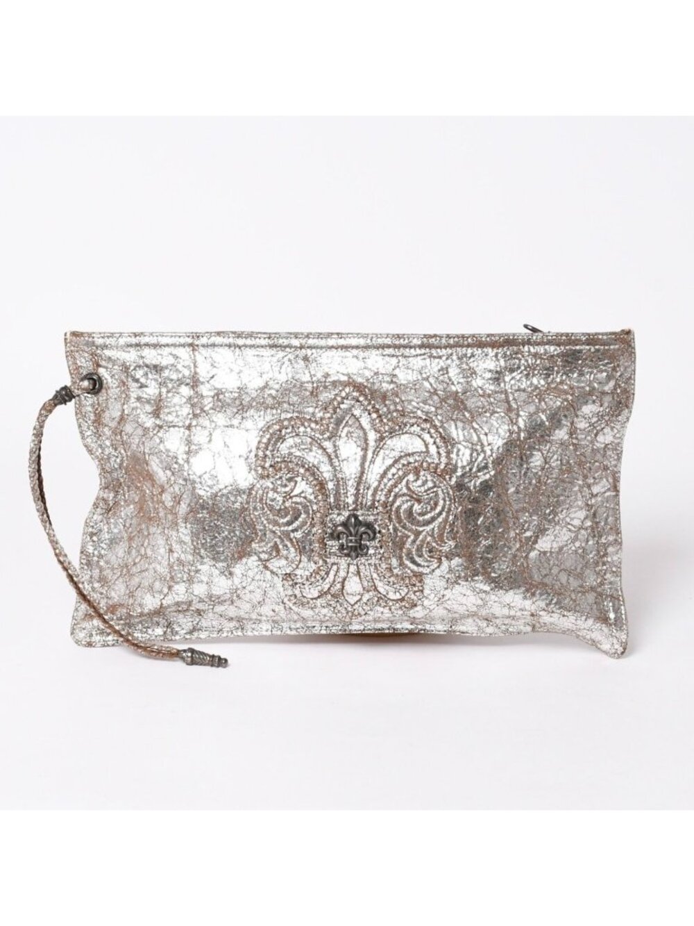 Chrome Hearts BS Flare Clutch Flat 925 Sterling Silver Metallic